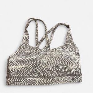 lululemon athletica Brown and Cream Patterned Top